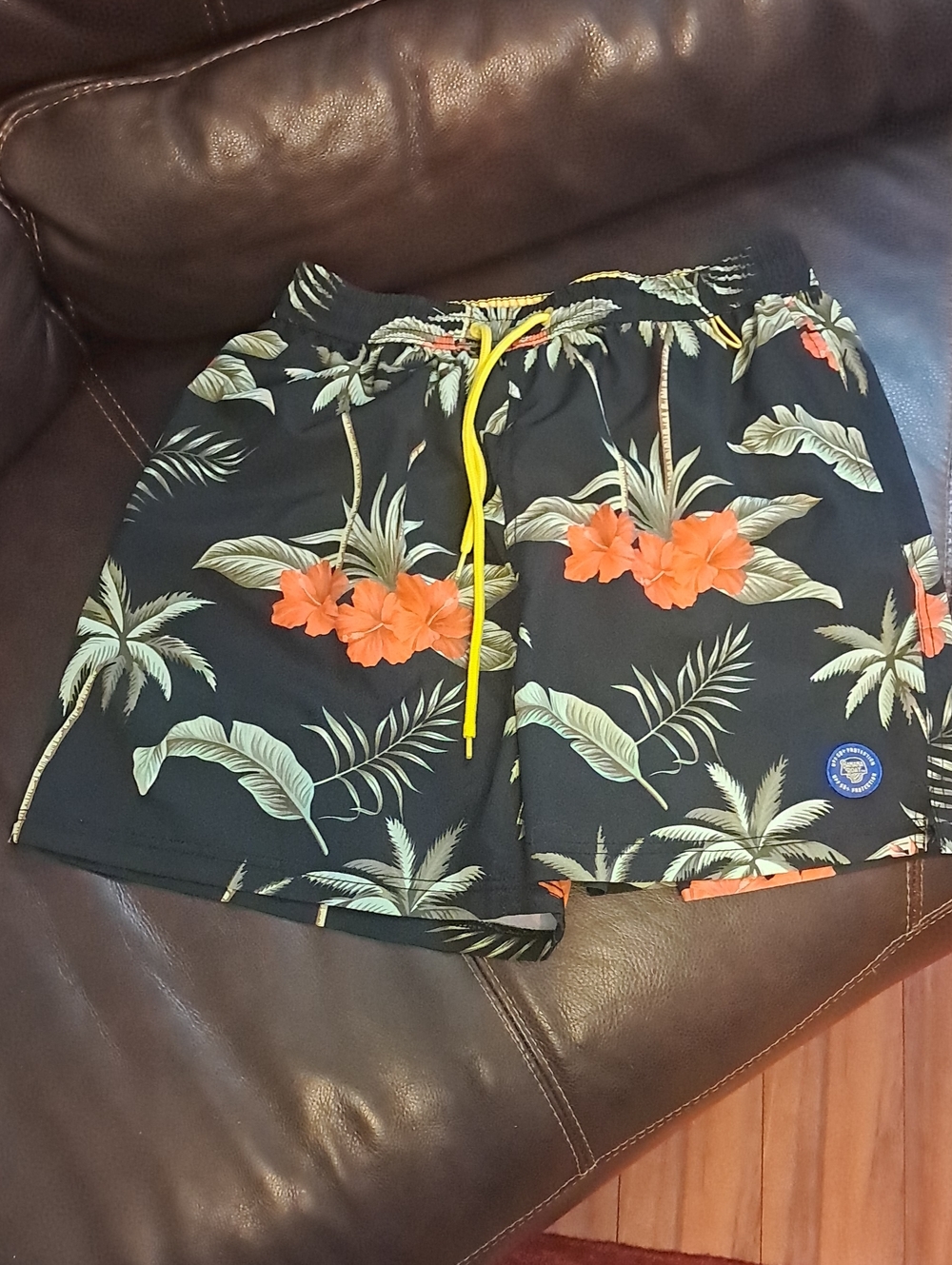 Banana Boat Tropical Print Swim Shorts Medium